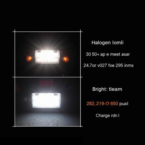 Comparaison entre éclairage LED et halogène pour plaque moto