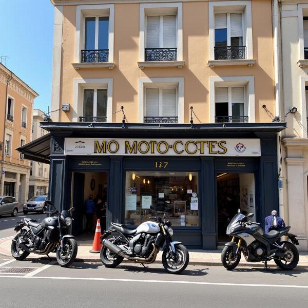 École de moto sur le Cours Lieutaud à Marseille