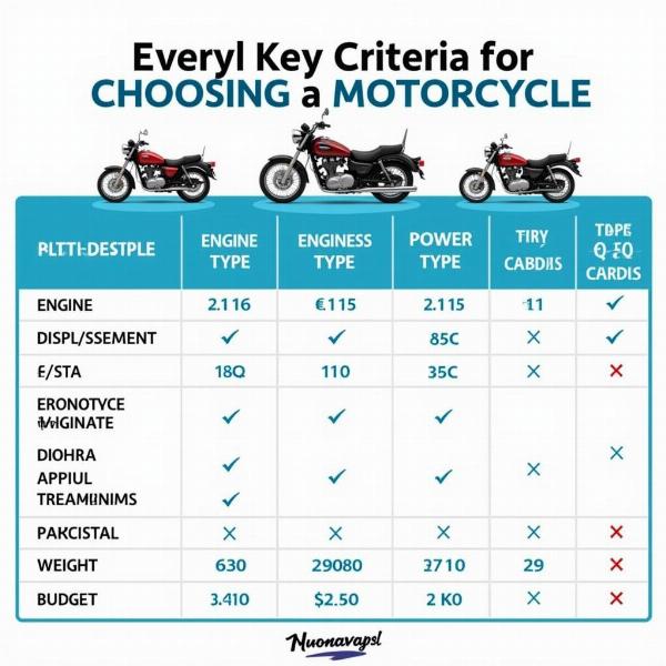 Critères de choix d'une moto