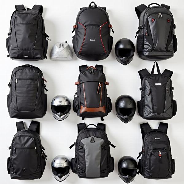 Différents modèles de sacs à dos moto