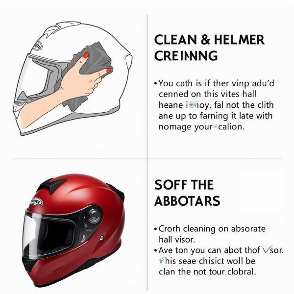 Entretien d'un écran pour casque moto