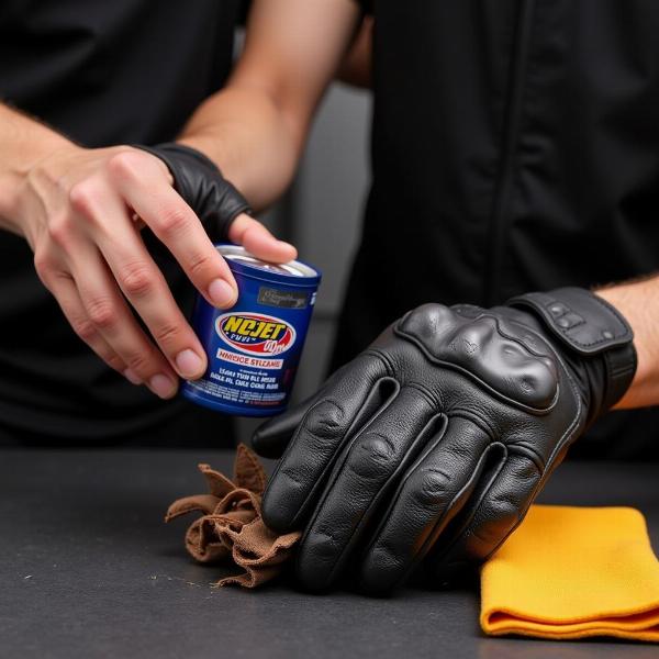 Entretien des gants moto GP en cuir