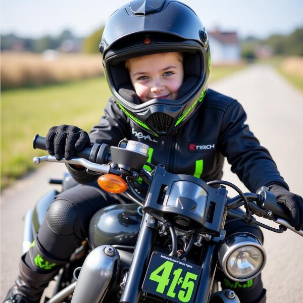 Équipement moto pour enfant