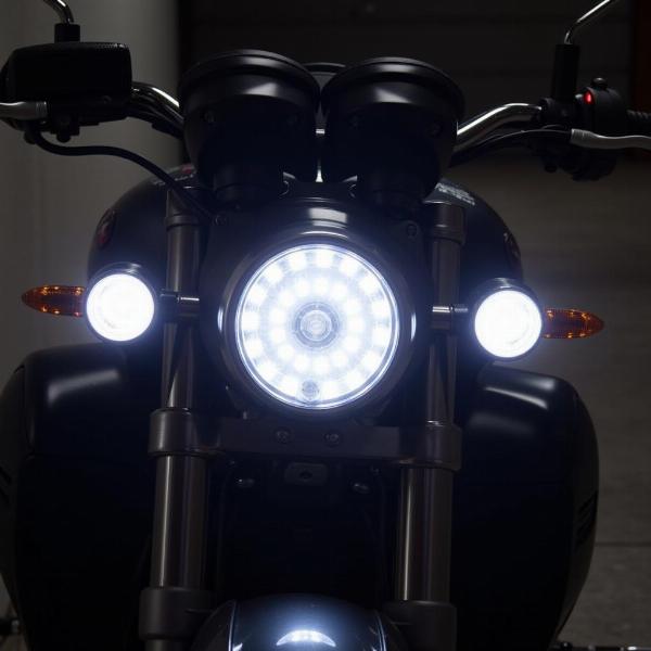 Installation de feux additionnels LED sur une moto