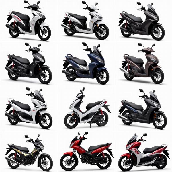 Gamme de motos automatiques Honda