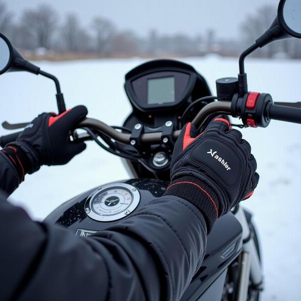 Gants chauffants pour rouler en moto l'hiver