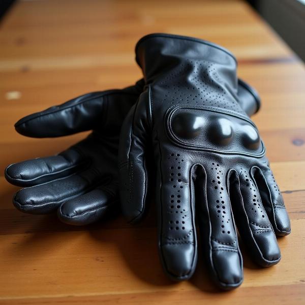 Gants été moto homme en cuir perforé