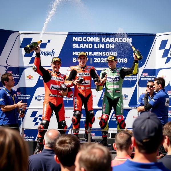 Podium du GP Moto Sprint