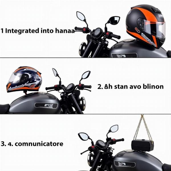 Différents types d'installation de haut-parleurs étanches pour moto