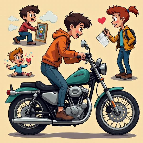 Influence des dessins animés sur la passion pour les motos