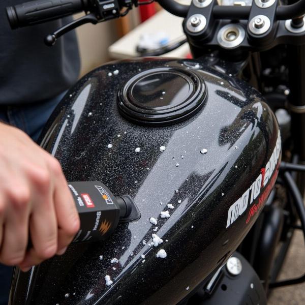 Application de l'Ipone Moto Wash