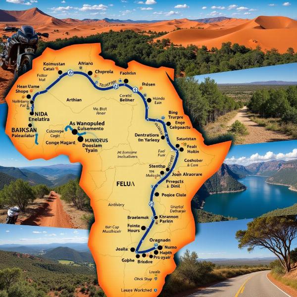 Itinéraires à moto en Afrique