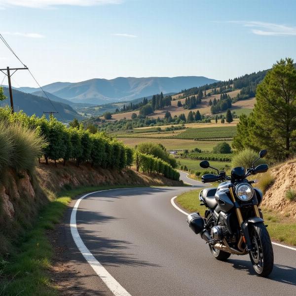 Itinéraire en moto BMW en France