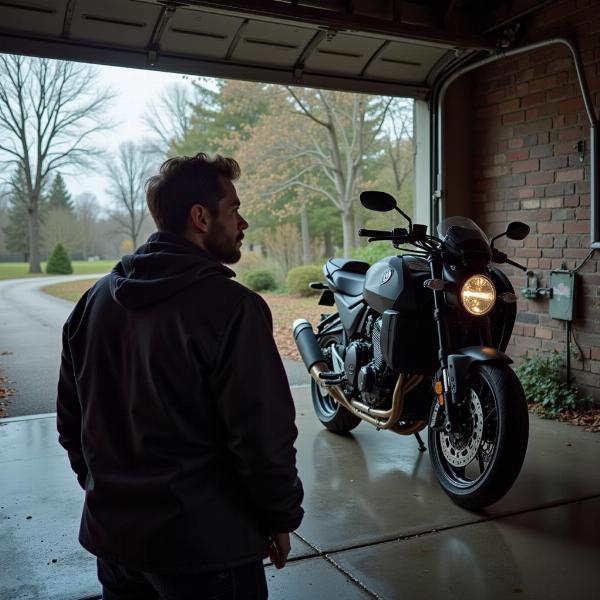 Frustration du motard pendant le jeûne de moto