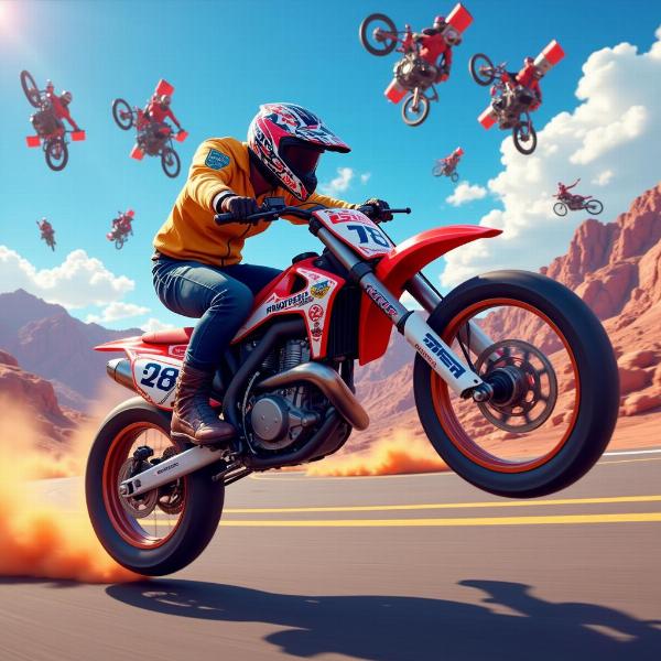 Jeux d'arcade moto PS4