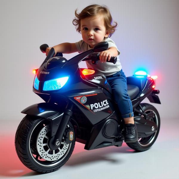 Jouet Moto de Police pour Enfant