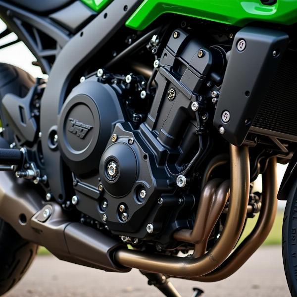 Moteur suralimenté de la Kawasaki Ninja H2R