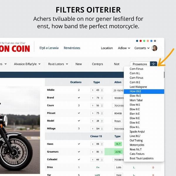 Utiliser les filtres sur Le Bon Coin Basse-Normandie pour trouver la moto idéale