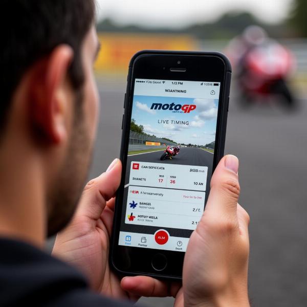 Live timing MotoGP sur mobile