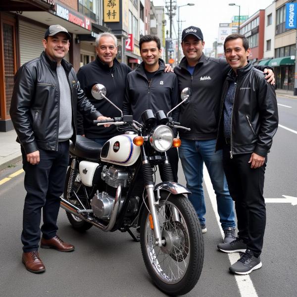 Mikey et le Toman avec la CB250T