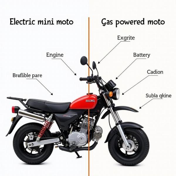 Comparaison entre mini moto électrique et thermique