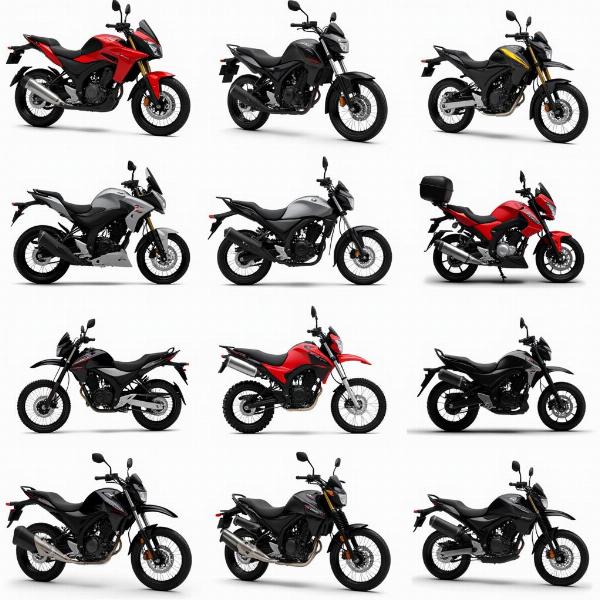 Sélection de motos 125cc de différentes catégories