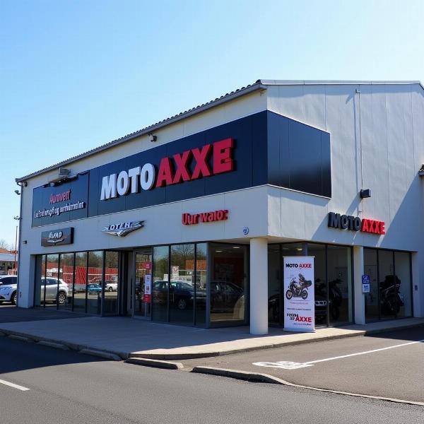 Façade du concessionnaire Moto Axxe à Chalon-sur-Saône