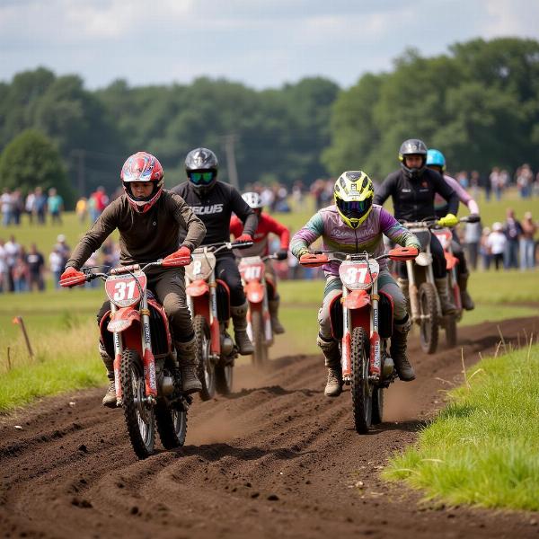 Compétition de Moto Cross à Berthouville