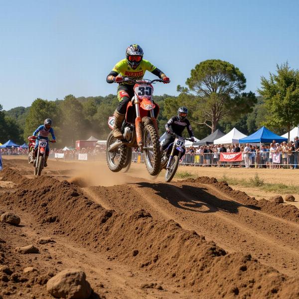 Compétition de Motocross à Châteaueuf-les-Martigues