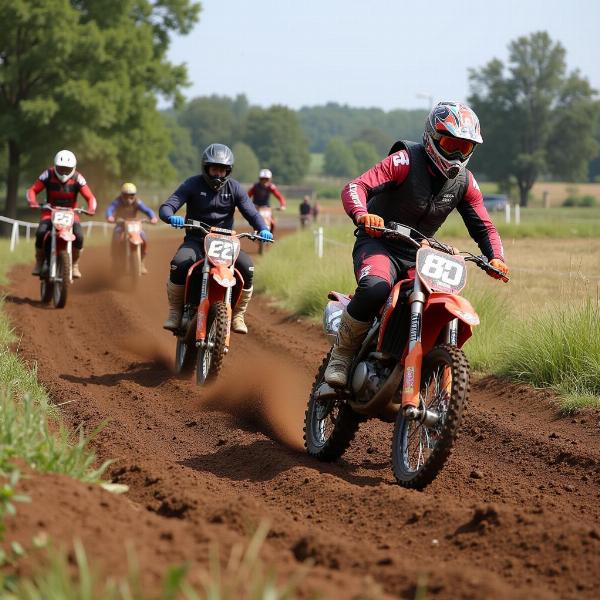 Compétition au Moto Cross Club Les Meyrinos