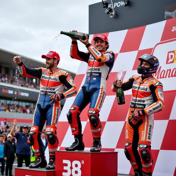 Podium du MotoGP Silverstone 2023