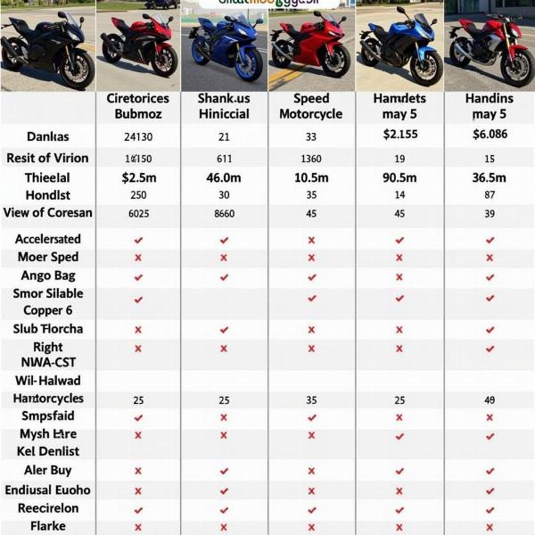 Comparaison des vitesses des motos dans GTA 5