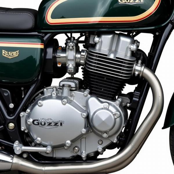 Moteur V transversal de la Moto Guzzi V100