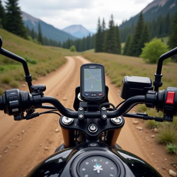 Navigation off-road en moto