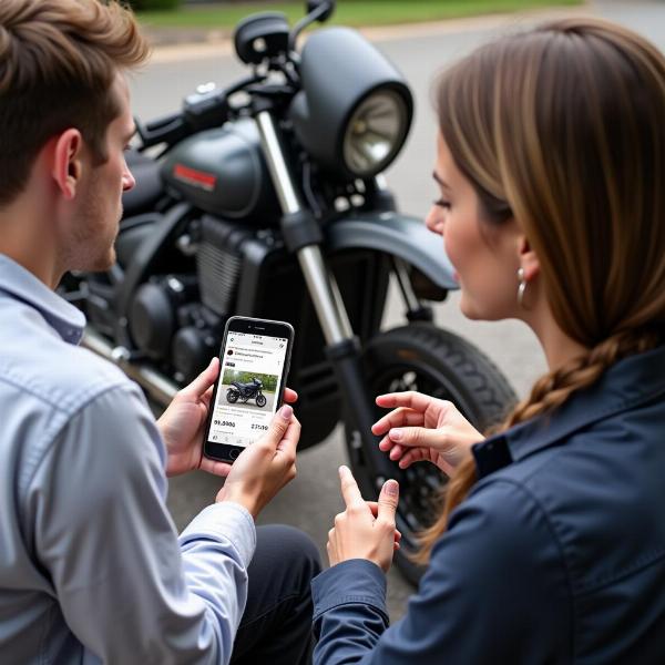 Négocier le prix d'une moto accidentée