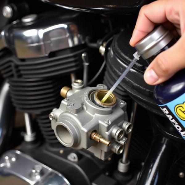 Nettoyage carburateur moto sans démontage:  Un guide étape par étape avec des images claires pour un nettoyage efficace.