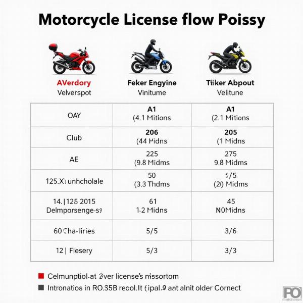 Différentes catégories de permis moto à Poissy