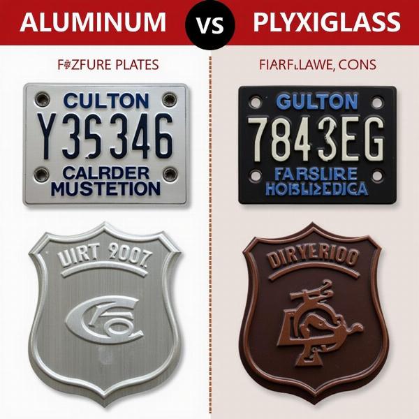 Comparaison plaque aluminium et plexiglas moto