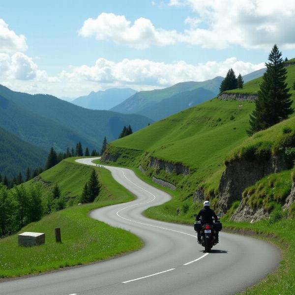 Route panoramique sur le Plateau des Mille Vaches