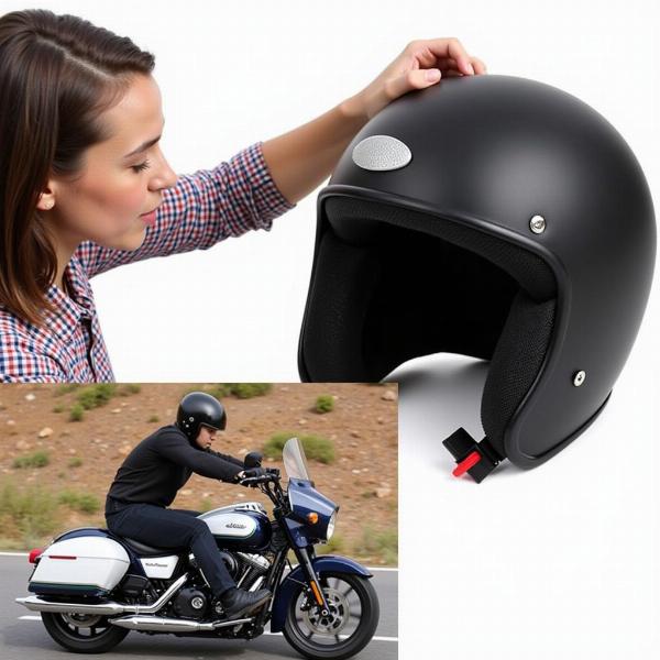 Installation d'un réflecteur sur un casque moto et réglementation