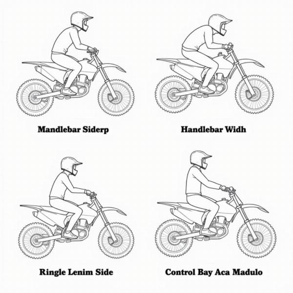 Réglage guidon moto cross et position de conduite