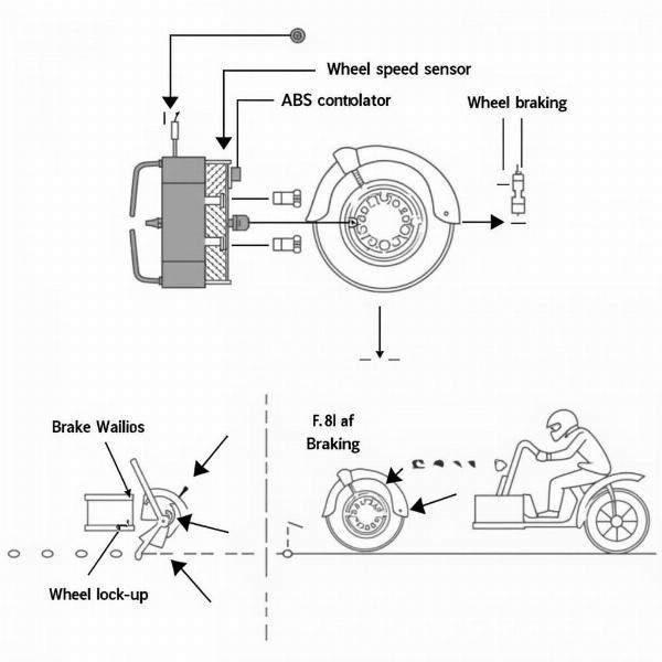 Fonctionnement du système ABS moto