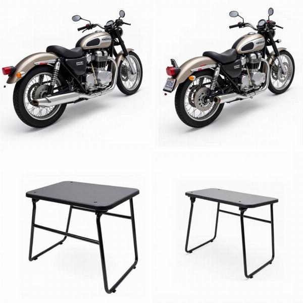 Table fixe pliable pour moto