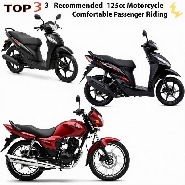 Top 3 des motos 125 confortables pour un passager