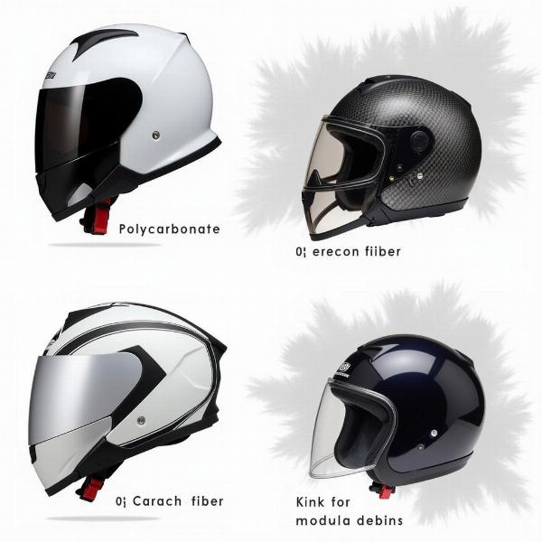 Différents types de casques intégraux pour moto