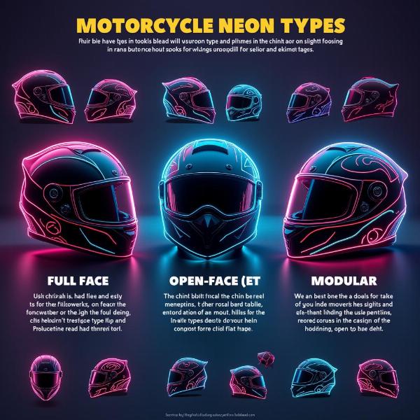 Types de casques moto fluo: intégral, jet, modulable