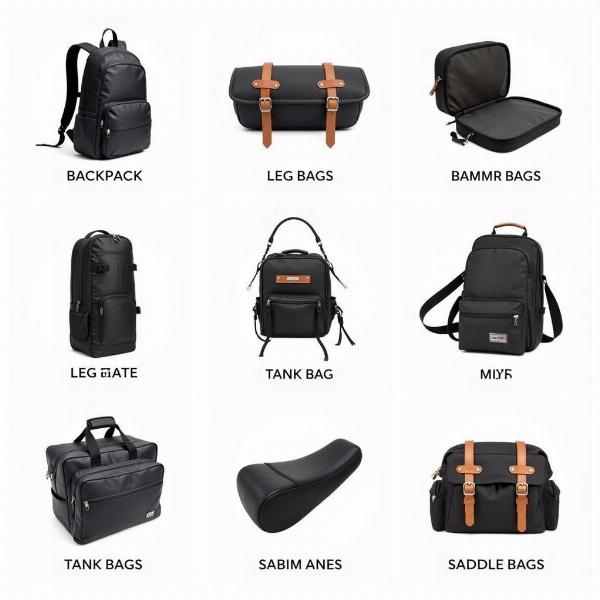 Différents types de sacs femme moto