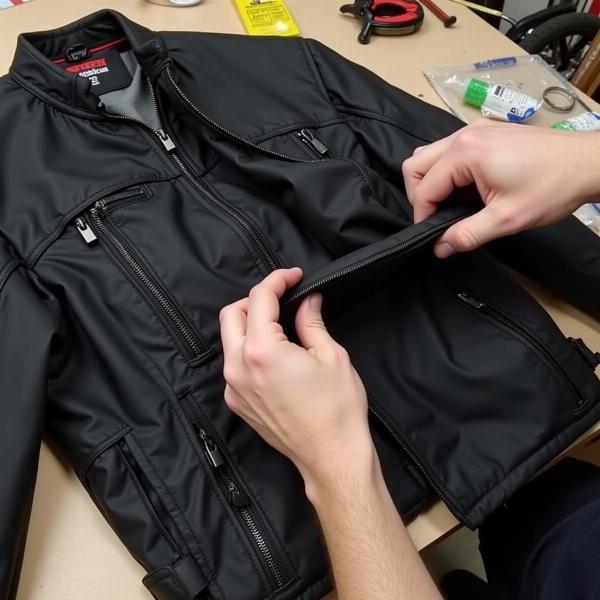 Vérifier l'état d'un blouson moto d'occasion