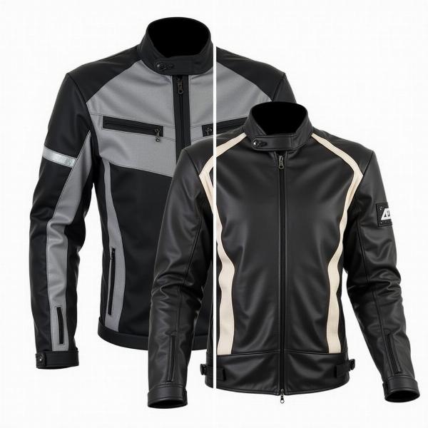 Comparaison veste cuir et textile moto