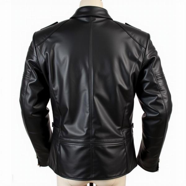 Veste moto homme homologué en cuir noir